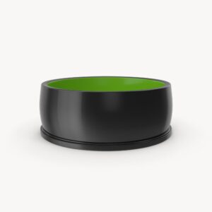 Plato negro mascotas